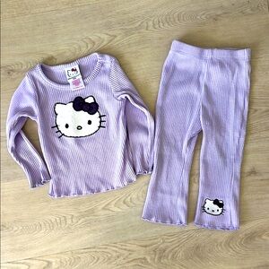 Hello Kitty Purple Toddler Matching Set